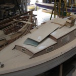 Folkboat en cours de restauration