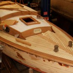 Folkboat en cours de restauration