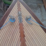 Folkboat en cours de restauration