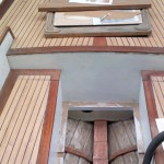 Folkboat en cours de restauration